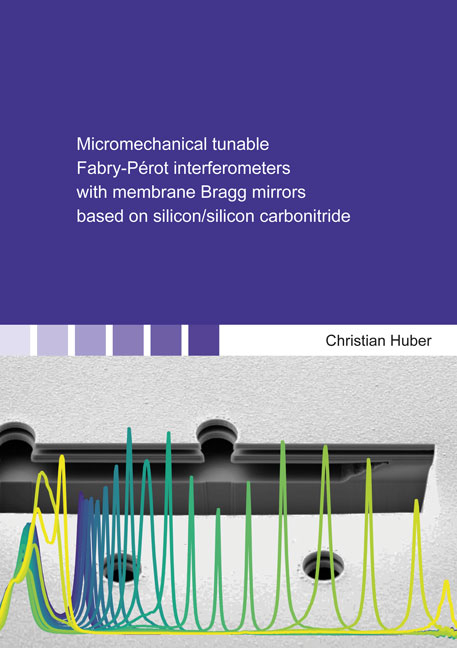Micromechanical tunable Fabry-Pérot interferometers with membrane Bragg mirrors based on silicon/silicon carbonitride - Christian Huber