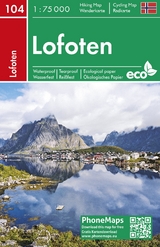 Lofoten, Wander - Radkarte 1 : 75 000 - 