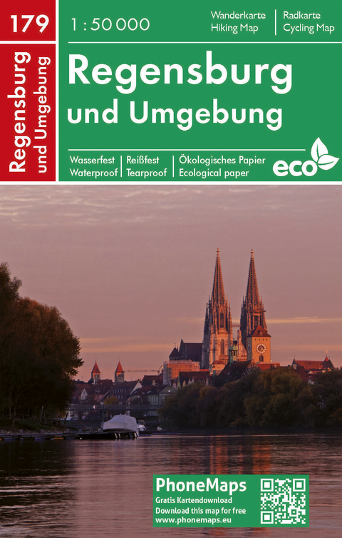 Regensburg und Umgebung, Wander- Radkarte 1 : 50 000