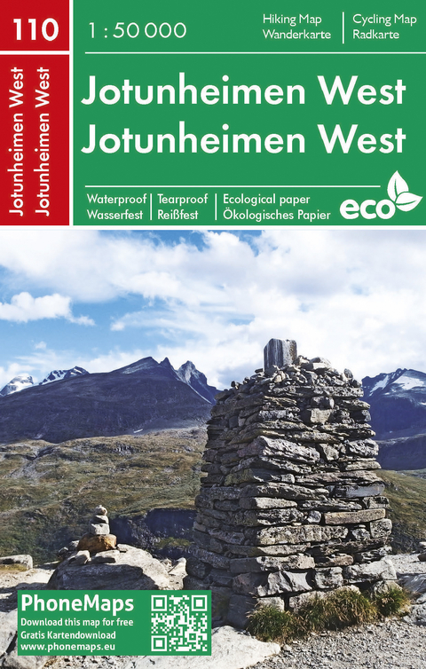 Jotunheimen West, Wander - Radkarte 1 : 50 000 - 