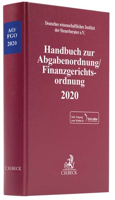 Handbuch zur Abgabenordnung / Finanzgerichtsordnung 2020 - 