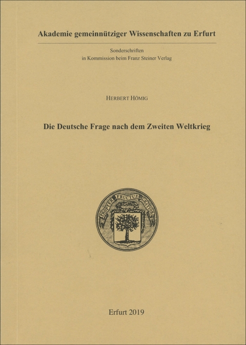 Die Deutsche Frage Nach Dem Zweiten Weltkrieg Von Herbert Hömig | ISBN ...