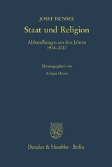Staat und Religion. - Josef Isensee