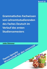 Grammatisches Fachwissen von Lehramtsstudierenden des Faches Deutsch - Jutta Dämmer