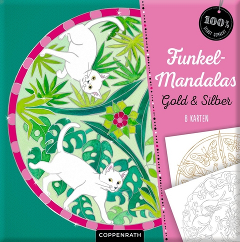 Funkel-Mandalas Gold & Silber