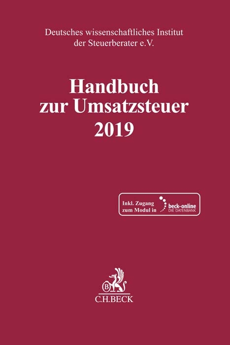 Handbuch zur Umsatzsteuer 2019 - 