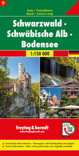 Schwarzwald - Schwäbische Alb - Bodensee, Autokarte 1:150.000, Blatt 9 - 