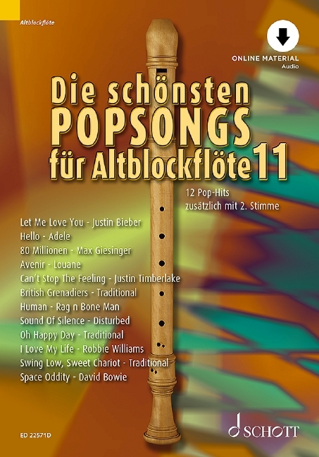 Die schönsten Popsongs für Alt-Blockflöte