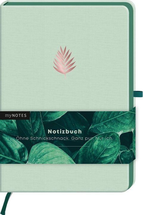 myNOTES Notizbuch A5 Classics Blatt grün