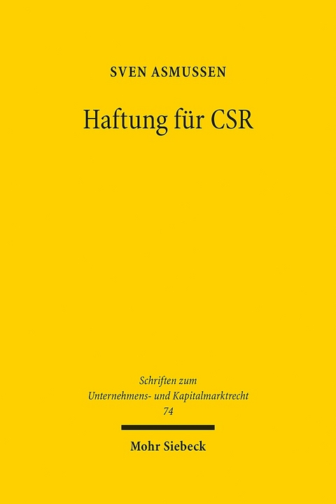 Haftung für CSR - Sven Asmussen