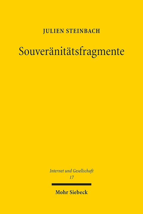 Souveränitätsfragmente - Julien Steinbach