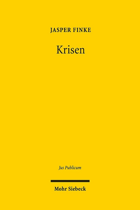 Krisen - Jasper Finke