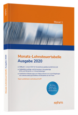 Monats-Lohnsteuertabelle 2020 - 