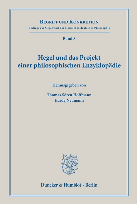 Hegel und das Projekt einer philosophischen Enzyklopädie. - 
