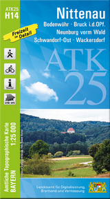 ATK25-H14 Nittenau (Amtliche Topographische Karte 1:25000) - 