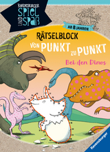 Rätselblock von Punkt zu Punkt: Bei den Dinos - Martine Richter, Cornelia Rist