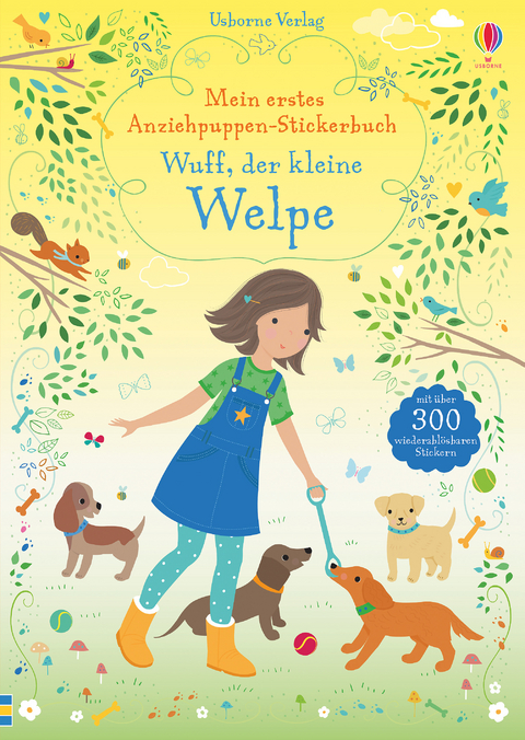Mein erstes Anziehpuppen-Stickerbuch: Wuff, der kleine Welpe - Fiona Watt