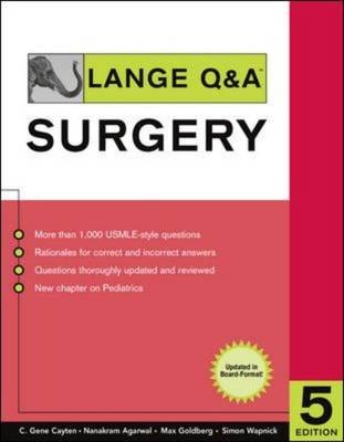 Lange Q&A Surgery, Fifth Edition -  Nanakram Agrawal,  C. Gene Cayten,  Max Goldberg