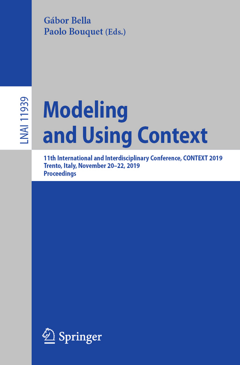 Modeling and Using Context - 