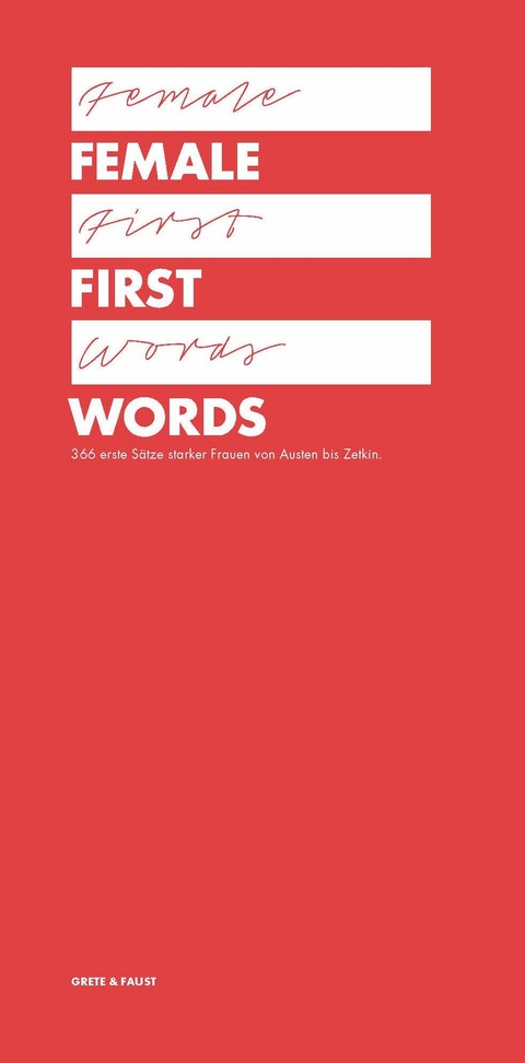 Female First Words - Ralph Burkhardt
