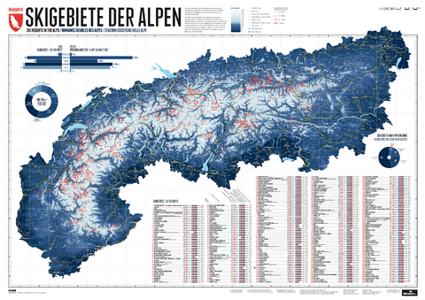 268 Skigebiete der Alpen - Stefan Spiegel, Lana Bragin
