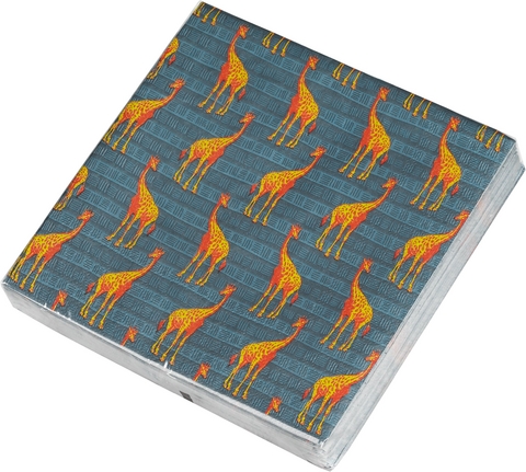 Die Tiere Afrikas Papierservietten Motiv Giraffe