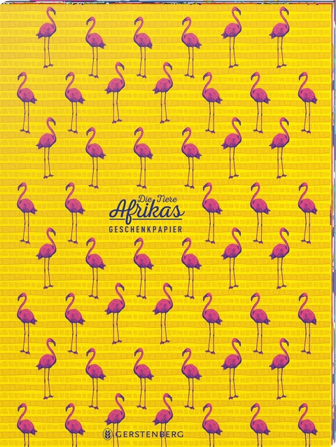 Die Tiere Afrikas Geschenkpapier-Heft - Motiv Flamingo