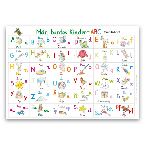 Mein buntes Kinder-ABC in Grundschrift