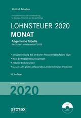 Tabelle, Lohnsteuer 2020 Monat - 