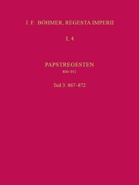 Die Regesten des Kaiserreichs unter den Karolingern 751-918 (926/962)