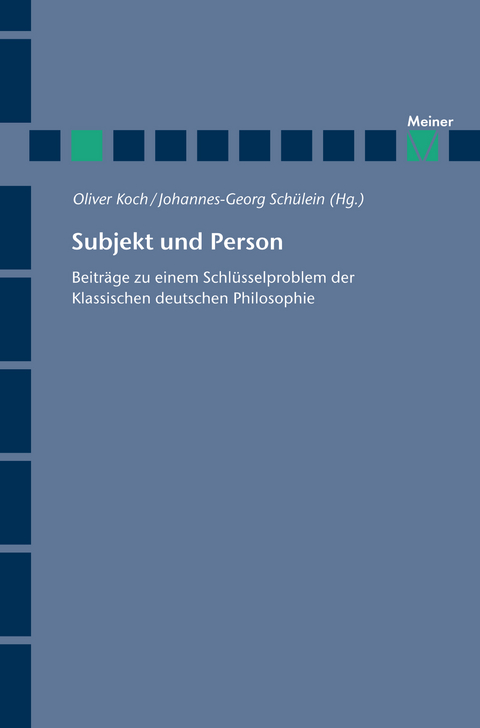 Subjekt und Person - 