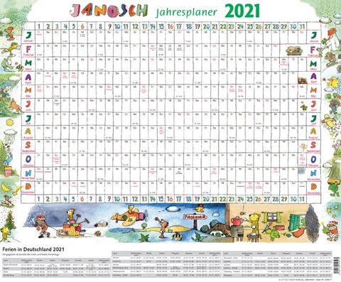 Janosch Jahresplaner 2021 -  Janosch