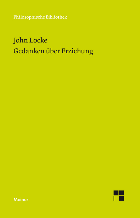 Gedanken über Erziehung - John Locke