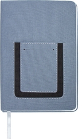 Trötsch Notizbuch mit Tasche Grau
