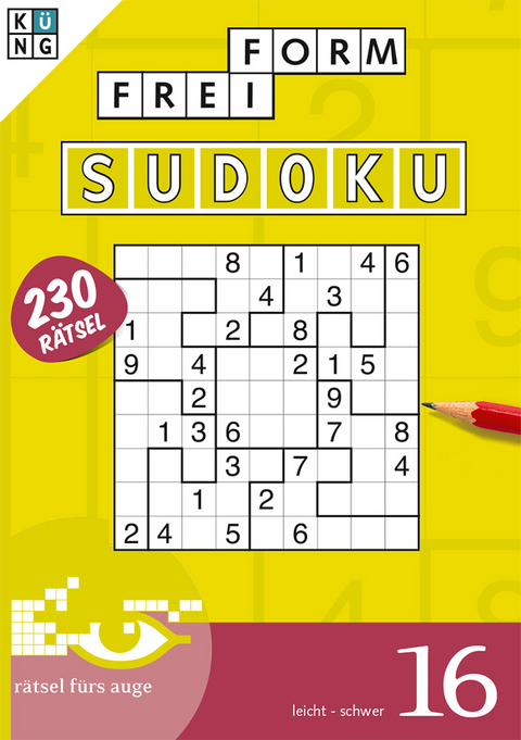 Freiform-Sudoku 16 Taschenbuch