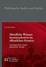 Mündliche Wissenskommunikation im öffentlichen Kontext - Carolin Blenn