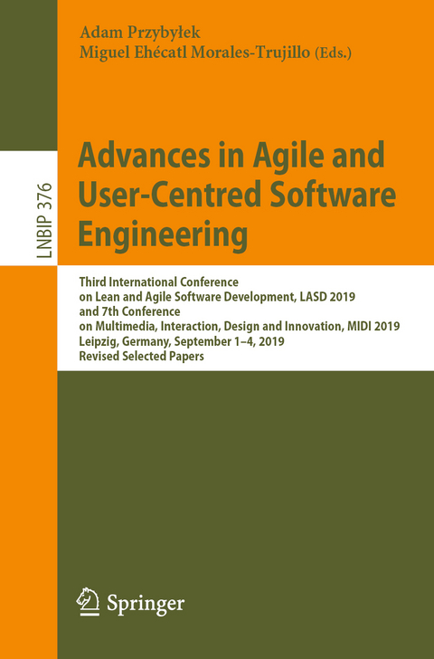 Advances in Agile and User-Centred Software Engineering - 