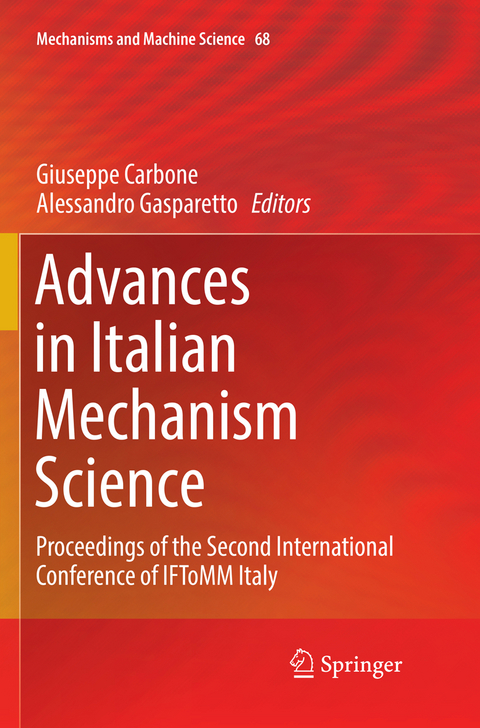 Advances in Italian Mechanism Science - 