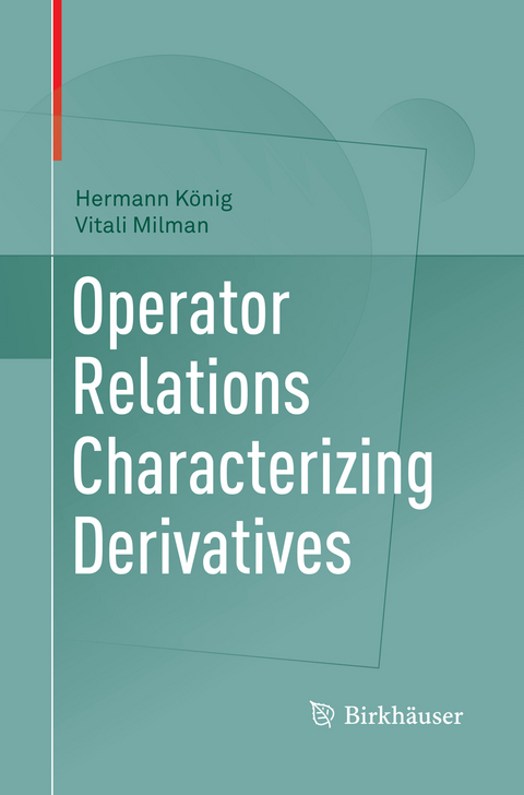 Operator Relations Characterizing Derivatives - Hermann König, Vitali Milman