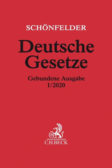 Deutsche Gesetze Gebundene Ausgabe I/2020 - 