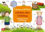 Emma und Paul erleben den Frühling. Erzählschienen-Figurenset - Monika Lehner