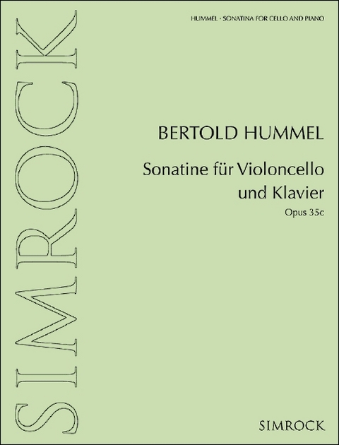 Sonatine für Violoncello und Klavier - 