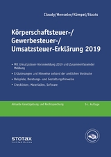 Körperschaftsteuer-, Gewerbesteuer-, Umsatzsteuer-Erklärung 2019 - Claudy, Björn; Henseler, Frank; Kümpel, Andreas; Staats, Annette