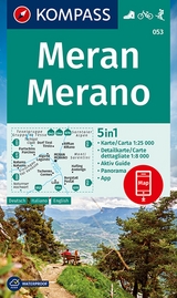 KOMPASS Wanderkarte 053 Meran, Merano 1:25.000 - 