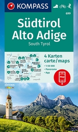 KOMPASS Wanderkarten-Set 699 Südtirol, Alto Adige, South Tyrol (3 Karten) 1:50.000 - 