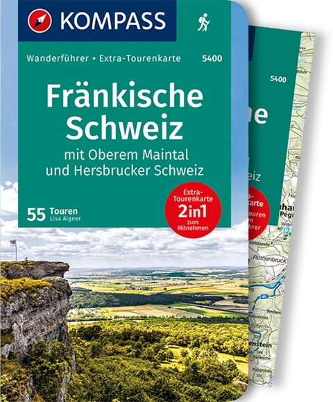 KOMPASS Wanderführer 5400 Fränkische Schweiz mit Oberem Maintal und Hersbrucker Schweiz - Lisa Aigner