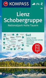 KOMPASS Wanderkarte 48 Lienz, Schobergruppe, Nationalpark Hohe Tauern 1:50.000 - 