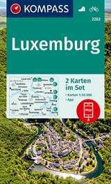 KOMPASS Wanderkarte 2202 Luxemburg - 