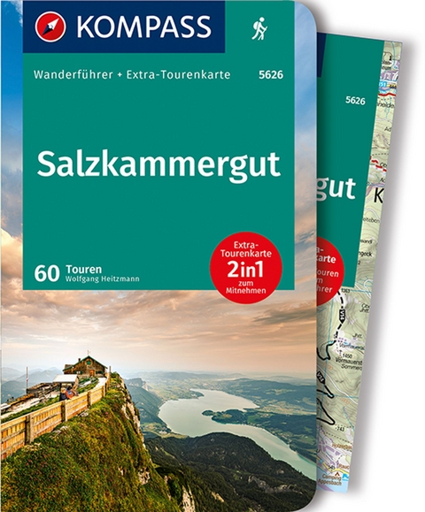 KOMPASS Wanderführer Salzkammergut, 60 Touren - Wolfgang Heitzmann