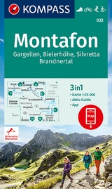 KOMPASS Wanderkarte 032 Montafon, Gargellen, Bielerhöhe, Silvretta 1:25.000 - 